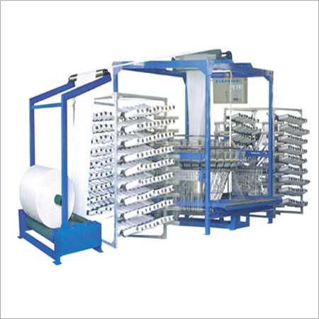 Blue High Speed Six Shuttles Circular Loom Line