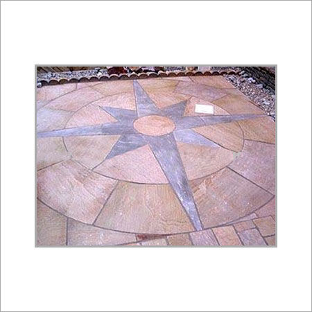 Modak Sandstone Circle With Compass