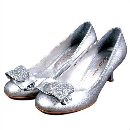 Silver Fancy And Stylish Womens Shoes