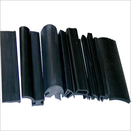 Black Precisely Designed Rubber Extrusions