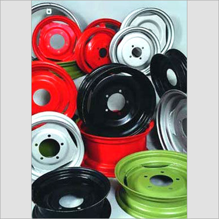 Red Rust Proof Steel Wheel Rims