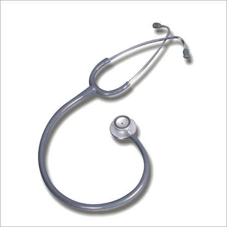 STETHOSCOPE - Lightweight Aluminum Design, Epoxy Powder Coated Screw-On Ring , Enhanced Diaphragm for 50% Increased Acoustic Response, Includes Spare Diaphragm and Ear Tips, Black Single Lumen Tubing with Identification Tag