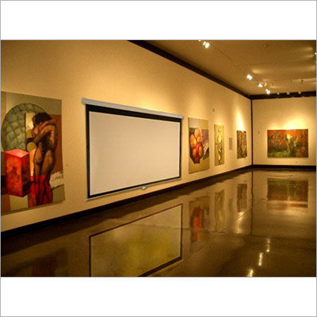 Wall Mounted Manual Screens Pictures Size: 60*-150*