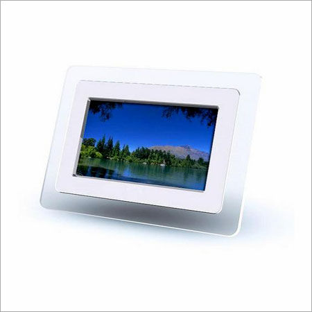 White Digital Photo Frames With Lcd Display