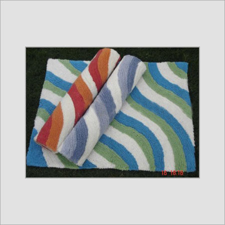 Various Colors Available Elegant Look Cotton Bath Mat