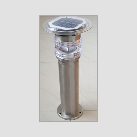 Silver Free Stand Solar Lawn Lamp