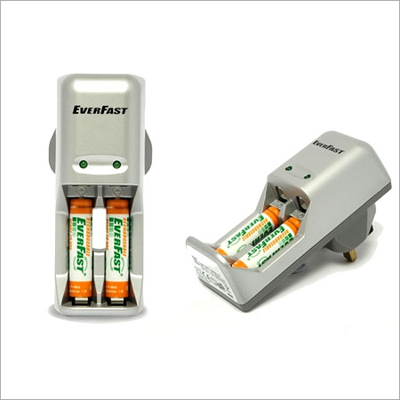 Optimum Range Battery Charger - 120mA Charging Current, LED Indicator, Reverse Polarity Detection | Supports Charging 1 or 2pcs AA/AAA Batteries