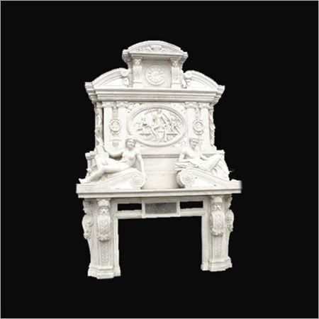 Stone Carving Granite Fireplace