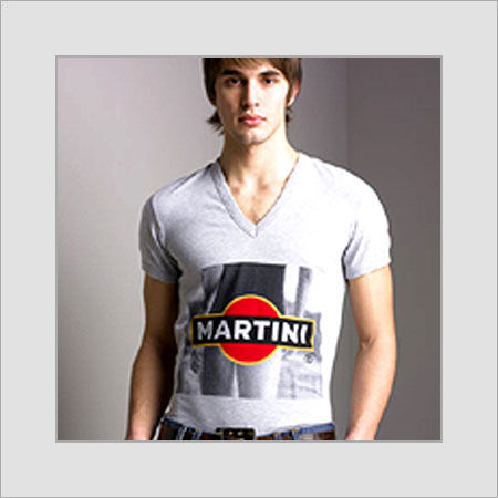 V-Neck Printed T-Shirts Age Group: Adults