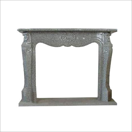 White Elegant Look Marble Fireplace