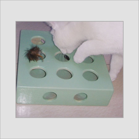 Light Grey Play Toy Box For Cats