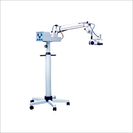 Manual Surgical Operating Microscope - Zoom Optical Head Assembly, 3200 Rotatable Gas Spring Loaded Arm, Coaxial Fiber Optic Illumination, Variable Angle Viewing Capability