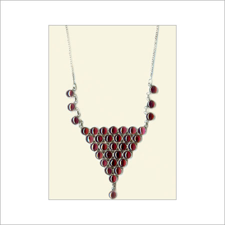 Bazel Necklace With Gemstones Size: Various Sizes Are Available