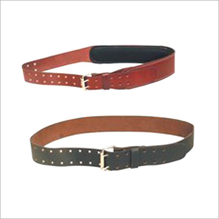 Designer Leather Belt With Metal Buckle