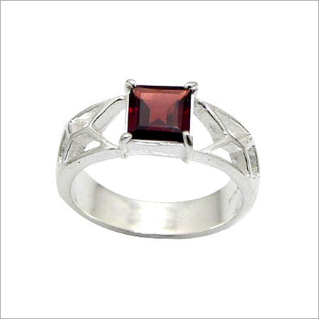 Ring With Genuine Garnet