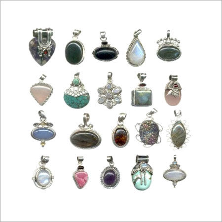 Sterling Silver Gemstone Pendants Size: Various Sizes Are Available