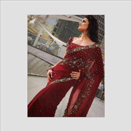 Available In Various Colors Womens Party Wear Saree