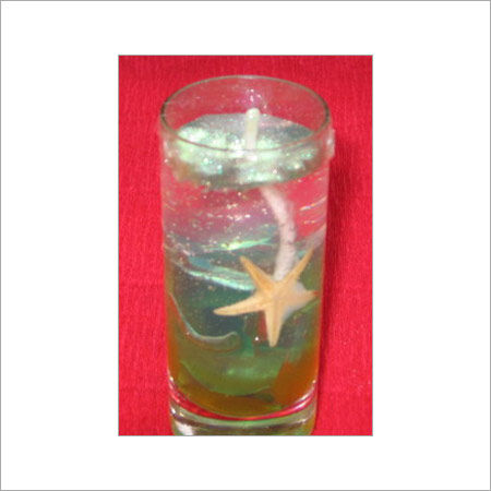 Various Colors Are Available Designers Gel Glass Candle