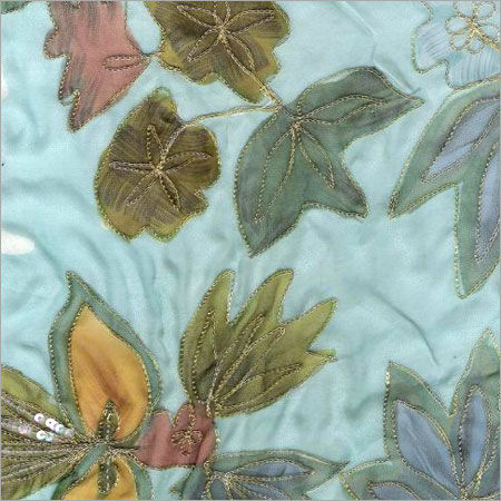 Flower Printed Silk Fabric