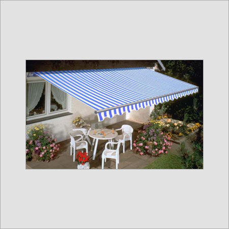 Various Colors Are Available Lined Retractable Arm Awnings