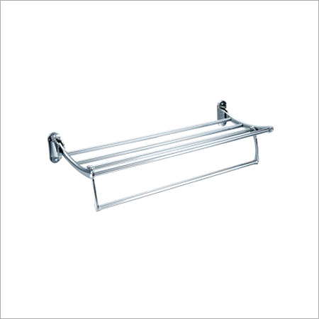 Rectangular Metal Body Towel Shelf