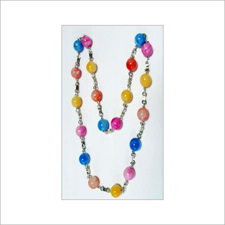 Various Colors Are Available Necklace With Resin Beads 