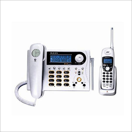 White Cordless Phone With 2 Line