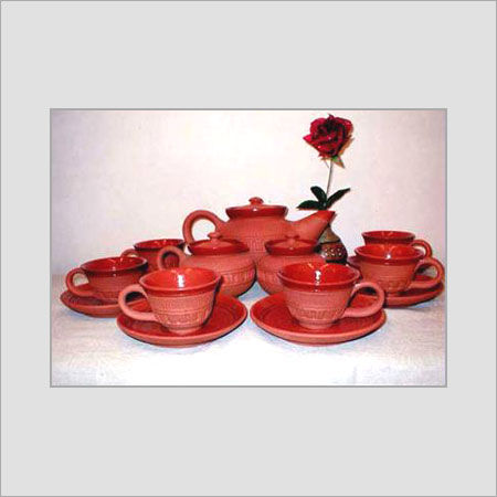 Red Fancy Ceramic Tea Set