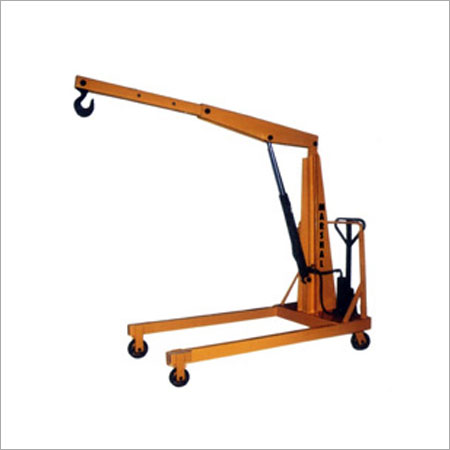 Manual Hydraulic Hand Lift Mobile Floor Jib Crane - Custom Specifications Available | Versatile Applications for Various Industries