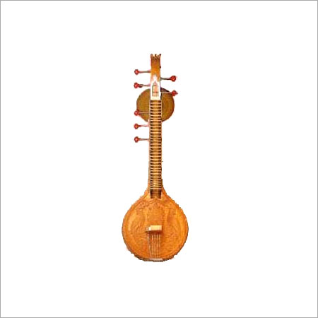 Carnatic Veena - Jack Wood, 54" Length with 22 Frets and 7 Strings | Special Eakandam Embossed Carving, Lightweight Design with Wooden Case and Melam