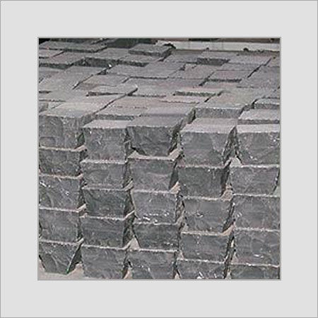 Sagar Black Sandstone Cobbles Size: Customized