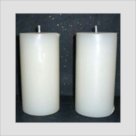 White Plain Pillar Candles