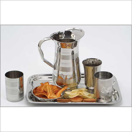Stainless Steel Water Jug Set for Home