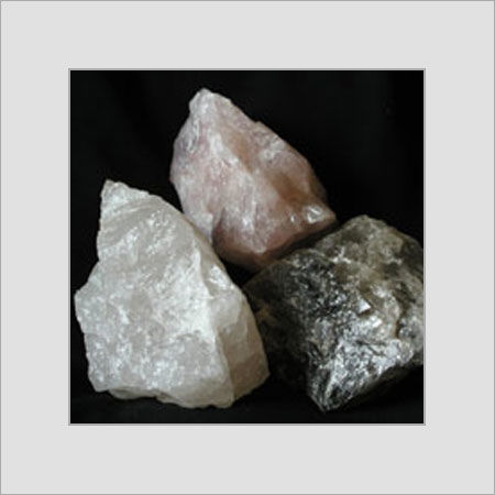 White And Black Quartz Mineral