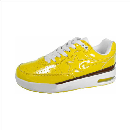 Yellow Mens Running Sports Shoes 