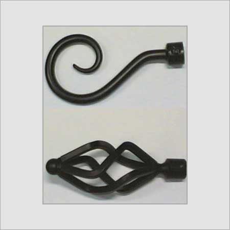 Black Drapery Hardware For Building Construction 