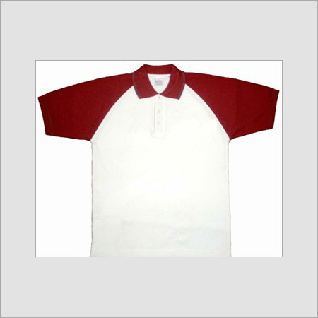 Red Mens Polo Cotton T-Shirt 