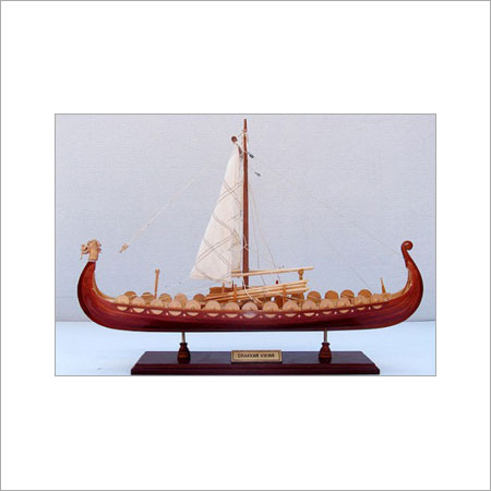 Easy To Clean Wooden Home Decorative Boat 