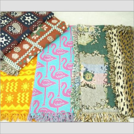 Printed Assorted Jaquard Throws