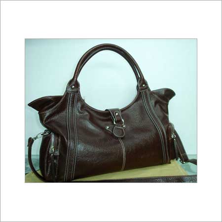 Black Pu Ladies Fashionable Bag 