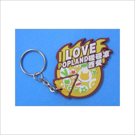 Fancy PVC Key Chain - 0-5 mm Thickness, 5-7 cm Length | New Rustproof Silver Finish