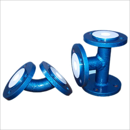 Blue Industrial Lined Pipe Fittings