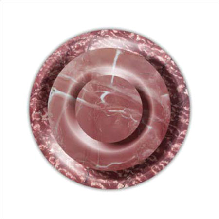 Red Marble Round Fountain Set 