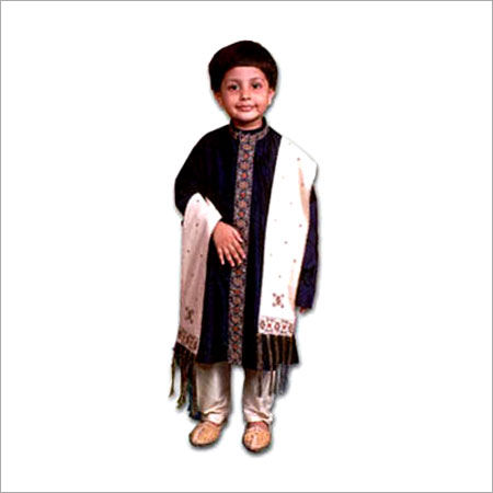 Breathable Black Color Kids Kurta Suits