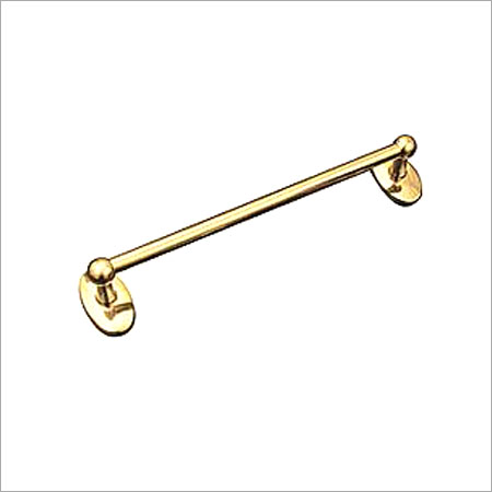 Round Brass Towel Bar Holder