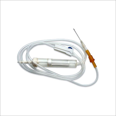 White Disposable Infusion Set With Needle For Hospital