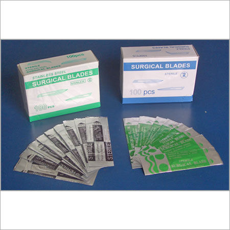 Surgical Blade - Gamma Sterilized, Individual Aluminum Sealed Foil Packaging, Available in Sizes 11# to 25# and 36# for Customized Processing