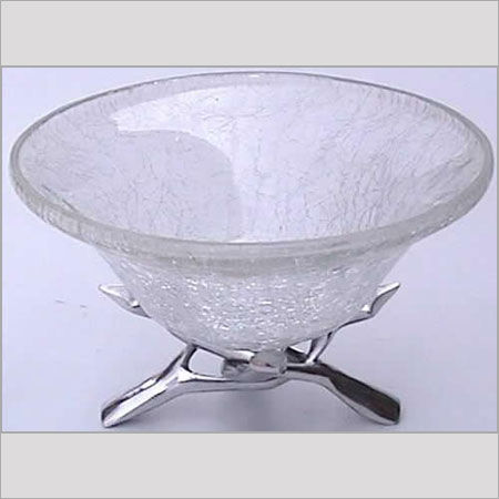 Transparent Glass Fruit Bowl