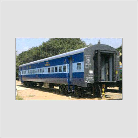 Blue Passenger Coaches For Railway