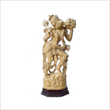 Shivni Wood Hanuman Statue